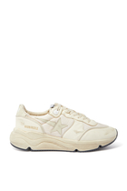 Running Sole Sneakers in Nylon and Nappa Leather